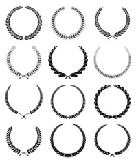 Wall Mural - laurel wreaths