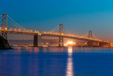 Fototapeta Nowy Jork - Bay Bridge at sunset in San Francisco California
