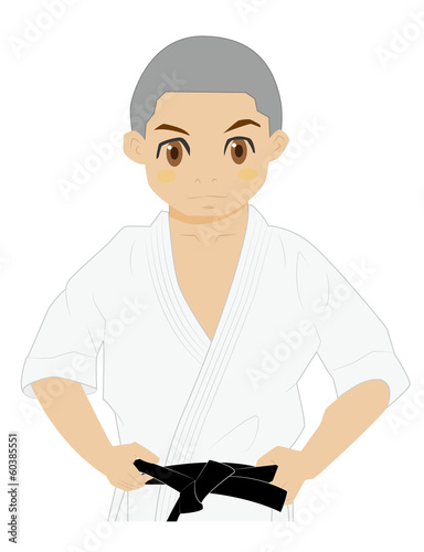 坊主の空手少年 上半身 Stock Vector Adobe Stock 坊主の空手少年 上半身 Stock Vector Adobe Stock