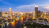 Fototapeta Miasto - Bangkok city at night