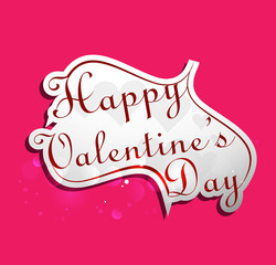 Wall Mural - calligraphic happy valentine's day headline stylish colorful te