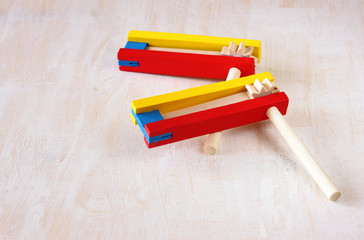 noisemaker or gragger for purim celebration holiday