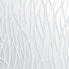 Aufkleber - Abstract White Wavy Background
