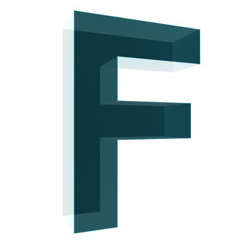 3d letter collection - F