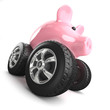 Piggy bank monster truck