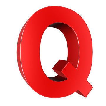 3d letter collection - Q
