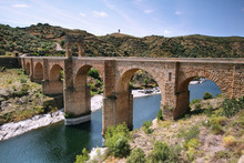 Alcantara Roman Bridge In Extremadura, Spain