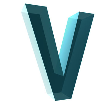 3d letter collection - V