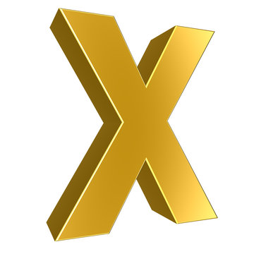 3d letter collection - X