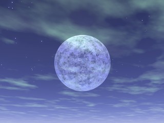 Wall Mural - full moon - 3d render