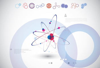 Aufkleber - Molecular structure or  cell connection