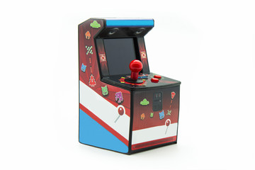 arcade box isolated on white background