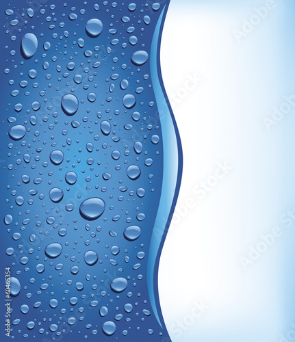 Dekoracja na wymiar  niebieskie-krople-wody-w-tle