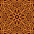 Arabian seamless pattern with a central star