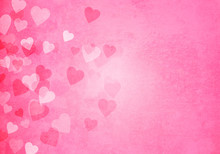 Valentine's Day Pink Hearts Background