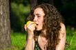 © AnnaMoskvina - beautiful young woman eating apple