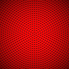 Poster - Red Background with Circle Perforated Pattern