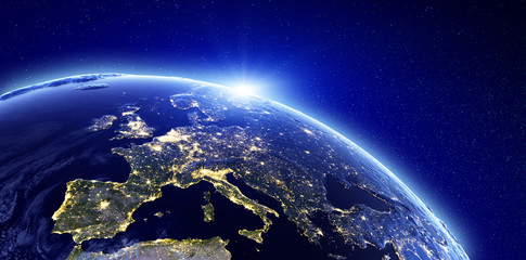 Wall Mural - city lights - europe