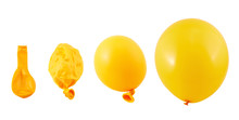 Four Stages Of Balloon Inflation Isolated