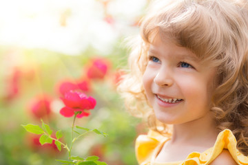 Canvas Print - Child in spring