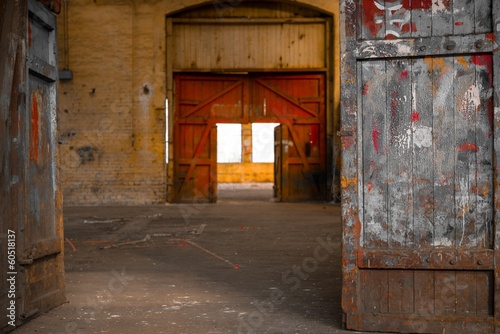 Nowoczesny obraz na płótnie Industrial interior of an old factory