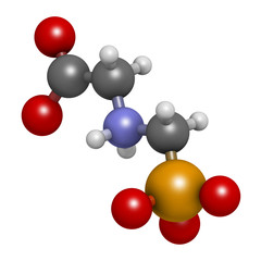 Canvas Print - Glyphosphate herbicide molecule.