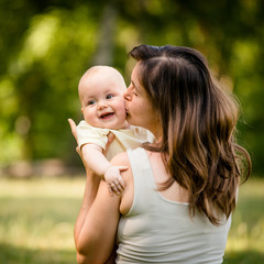 Wall Mural - Mother with baby