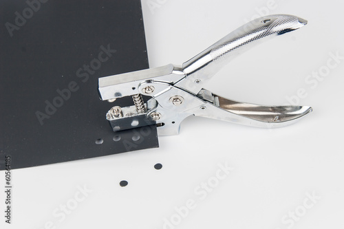 Fotografia, Obraz Office Puncher Unit isolated on white background