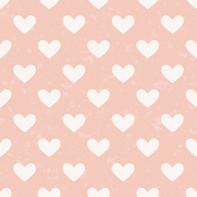 Seamless Pink Heart Pattern