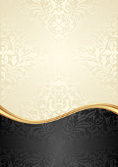 Wall Mural - black and gold background