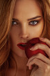 © ASjack - Picture of young beautiful woman with red apple