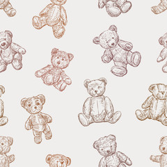 Sticker - pattern of teddy bears