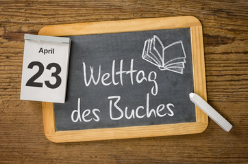 Wall Mural - Am 23. April ist Welttag des Buches