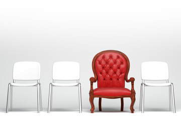 the red armchair