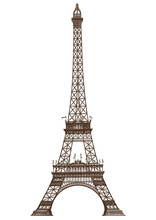 Detailed Illustration Of The Eiffel Tower, Paris