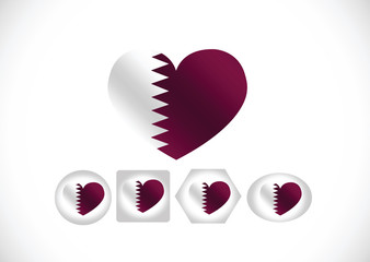 Poster - Qatar Flag themes idea design