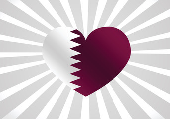 Poster - Qatar Flag themes idea design