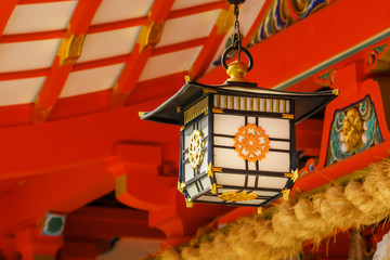 Poster - lantern at ikuta-jinja in kobe