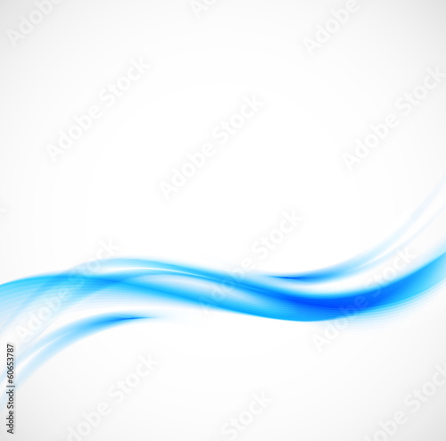 Naklejka - mata magnetyczna na lodówkę Abstrakcyjna niebieska fala