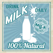 Vintage Milk Poster
