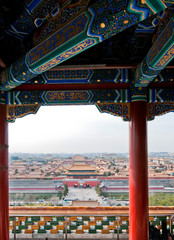 Poster - Forbidden City seen from Pavilion of Everlasting Spring, Beijing