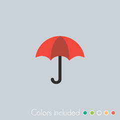 Wall Mural - Umbrella - FLAT UI ICON COLLECTION