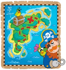 Wall Mural - Treasure map topic image 4