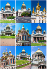 Fototapete - Churches in Saint Petersburg
