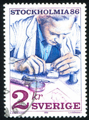 Poster - Stamp engraver