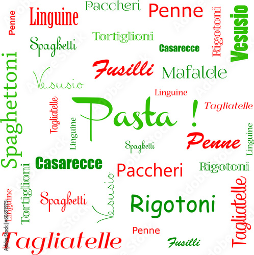 Fototapeta do kuchni Pesto - Pasta - Mozza