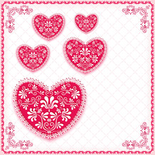 Valentine`s Background With Heart.