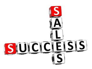 Poster - 3D Success Sales Crossword