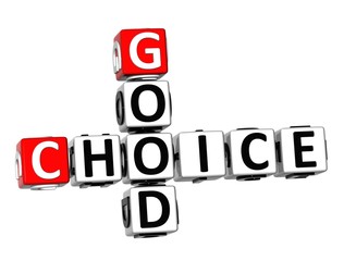 Poster - 3D Good Choice Crossword