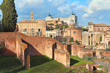 Wall Mural - Ruins of roman forum.